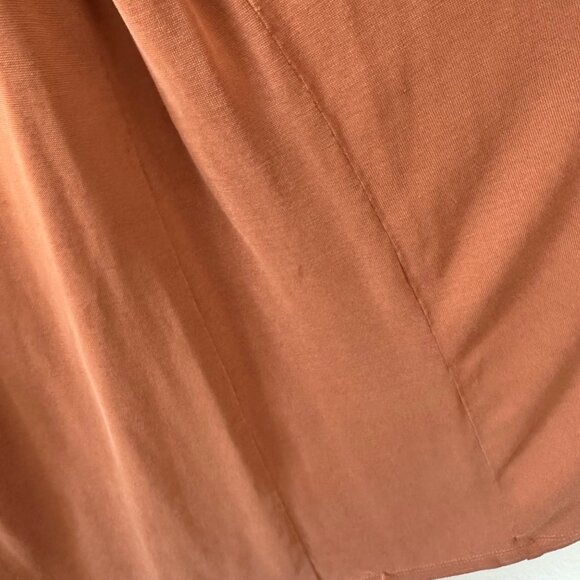 Free People Jersey Popover Tunic Front Tie Key Closure Sleeveless Wide Pits Plea - Picture 9 of 12